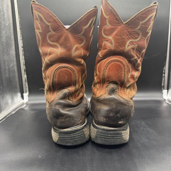 Ariat WorkHog Wide Square Toe Work Boots Men’s Size 14D Orange Steel Toe main image 4